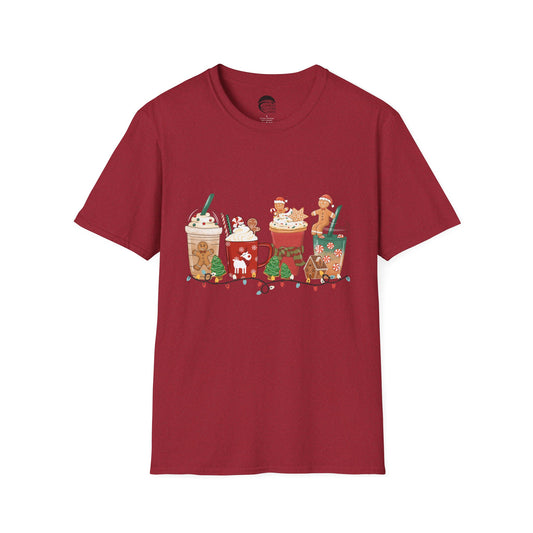 Gingerbread Print Holiday T-Shirt