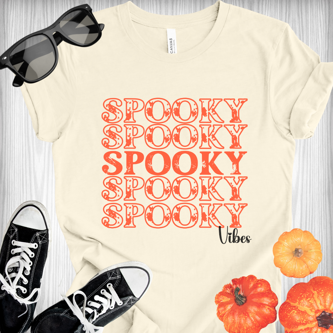Spooky Vibes Vintage Style Tee - Cousins Who Geek