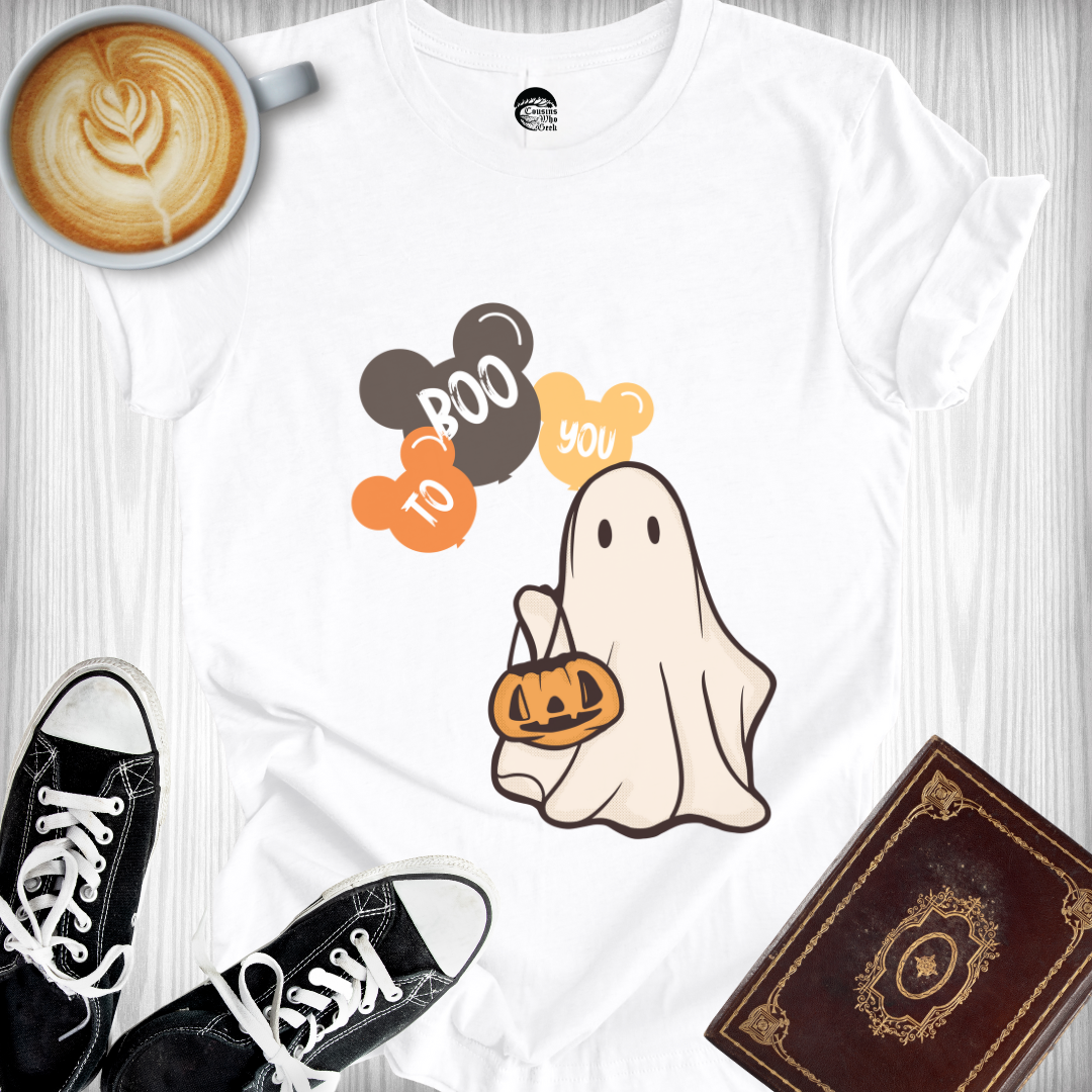 Boo To You Trick or Treat Ghost T-Shirt
