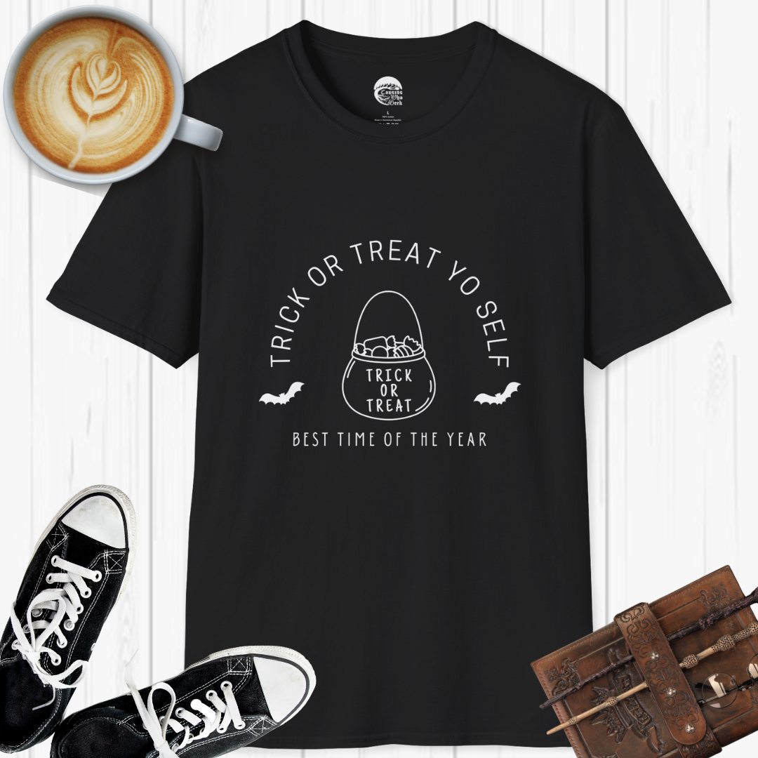 Trick or Treat Yo Self T-Shirt - Cousins Who Geek
