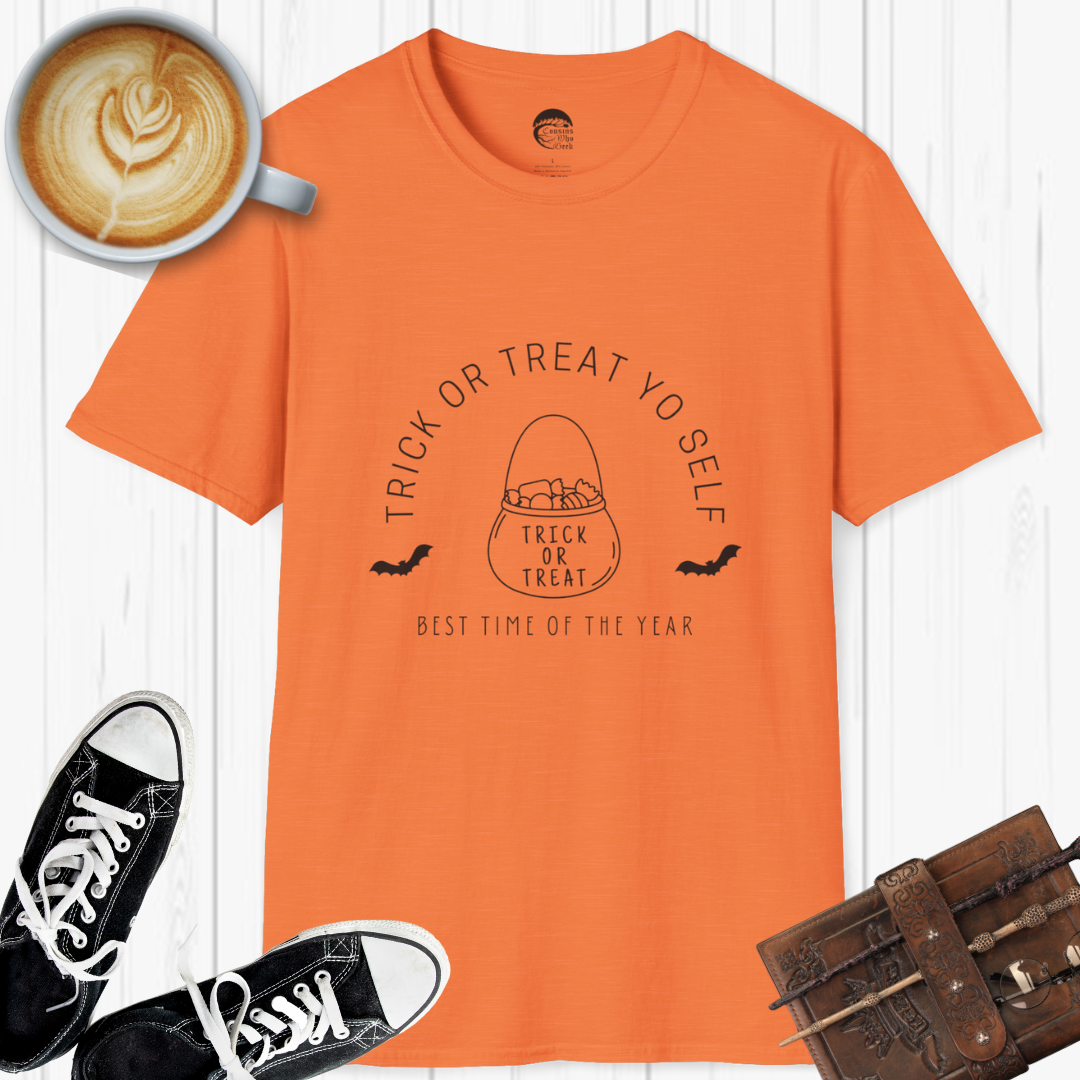 Trick or Treat Yo Self T-Shirt - Cousins Who Geek