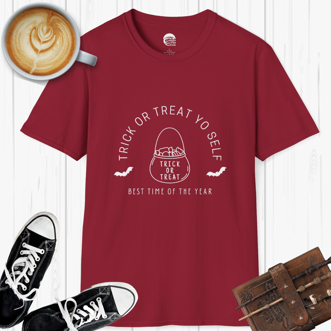 Trick or Treat Yo Self T-Shirt - Cousins Who Geek