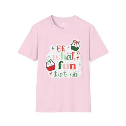 Oh What Fun It Is To Ride – Holiday Skyliner-Inspired T-Shirt