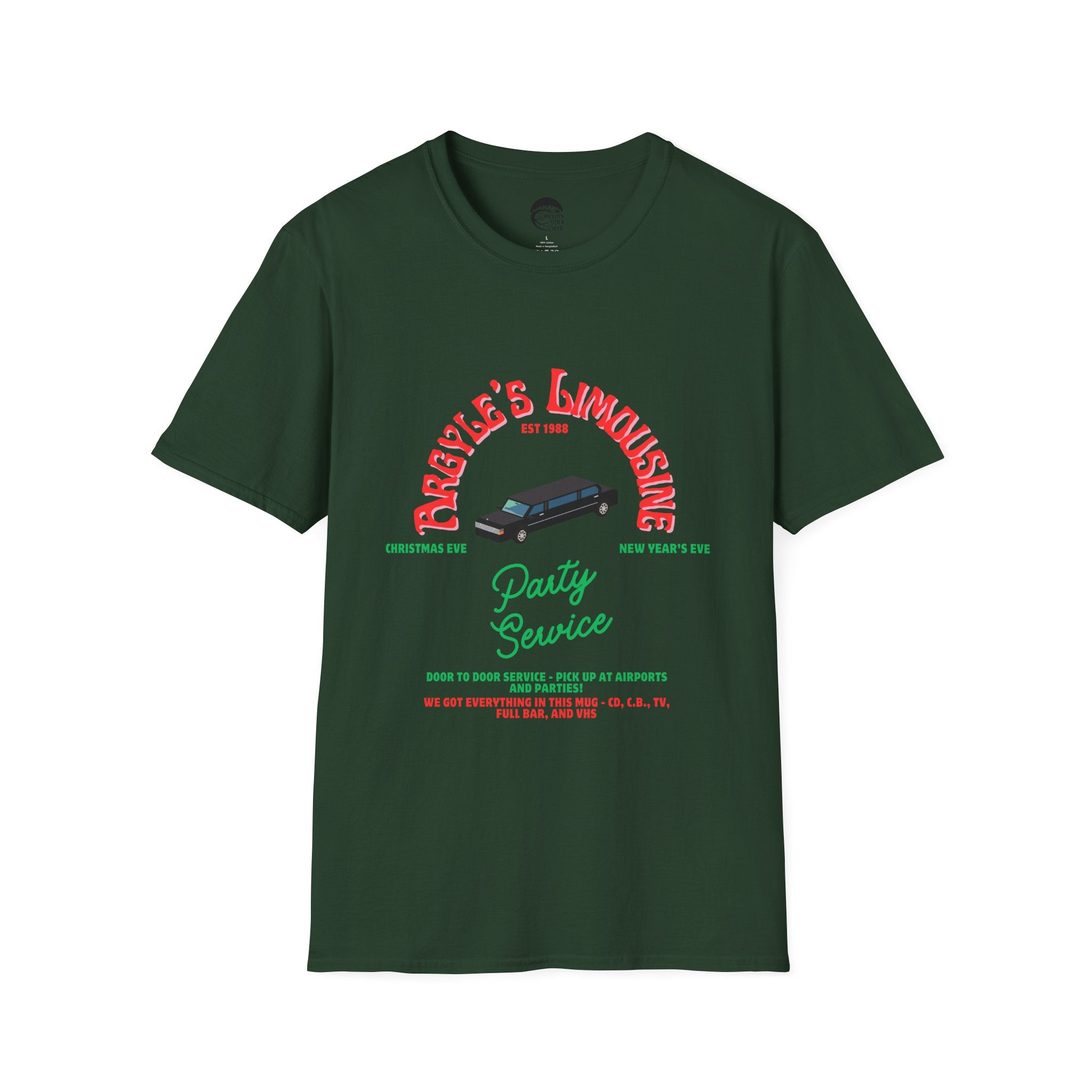 Argyle's Limousine - T-Shirt – Cousins Who Geek