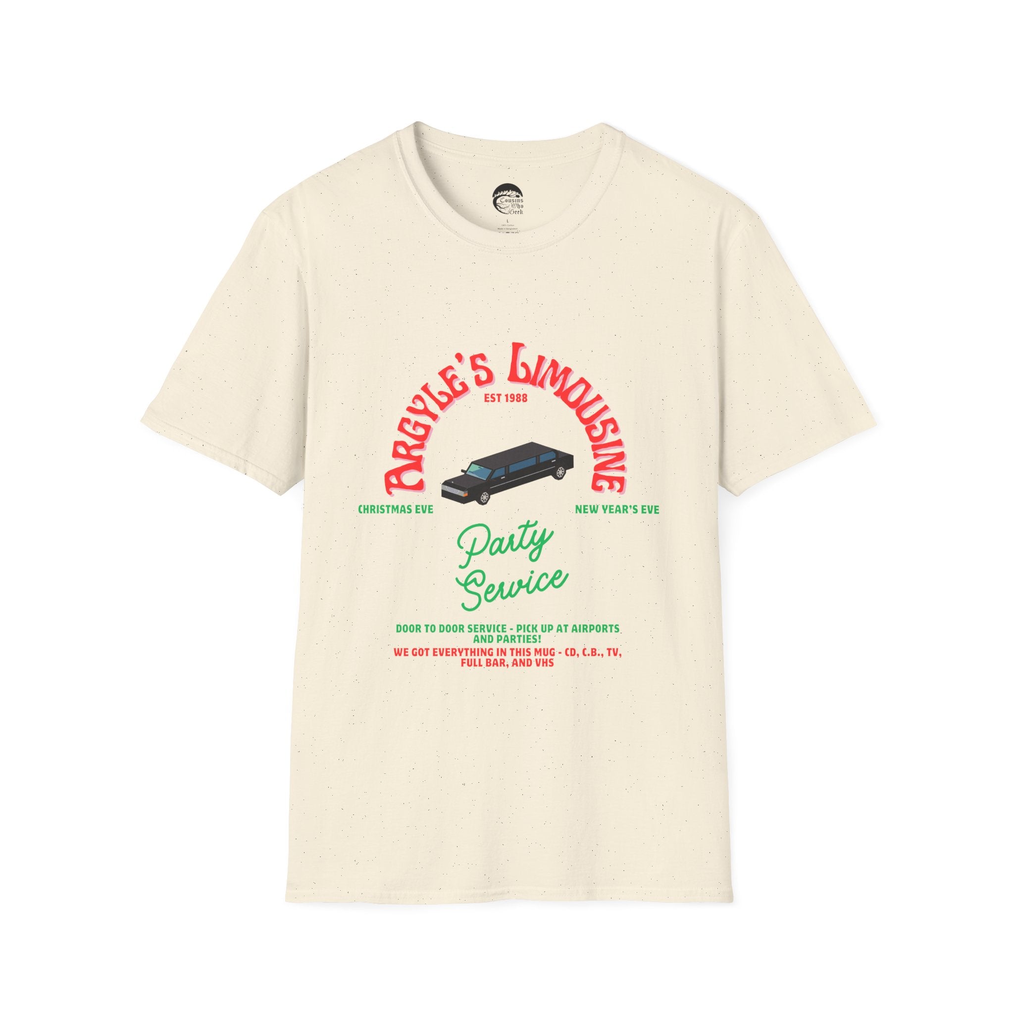 Argyle's Limousine - T-Shirt – Cousins Who Geek