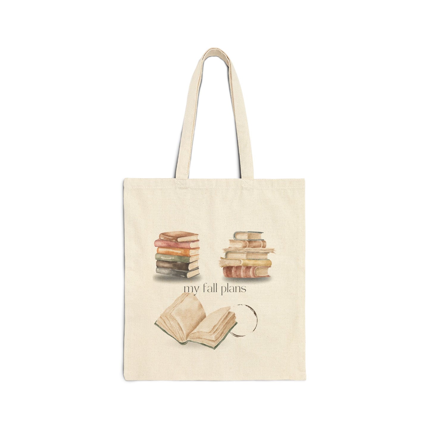 Fall Plans Cotton Canvas Tote Bag