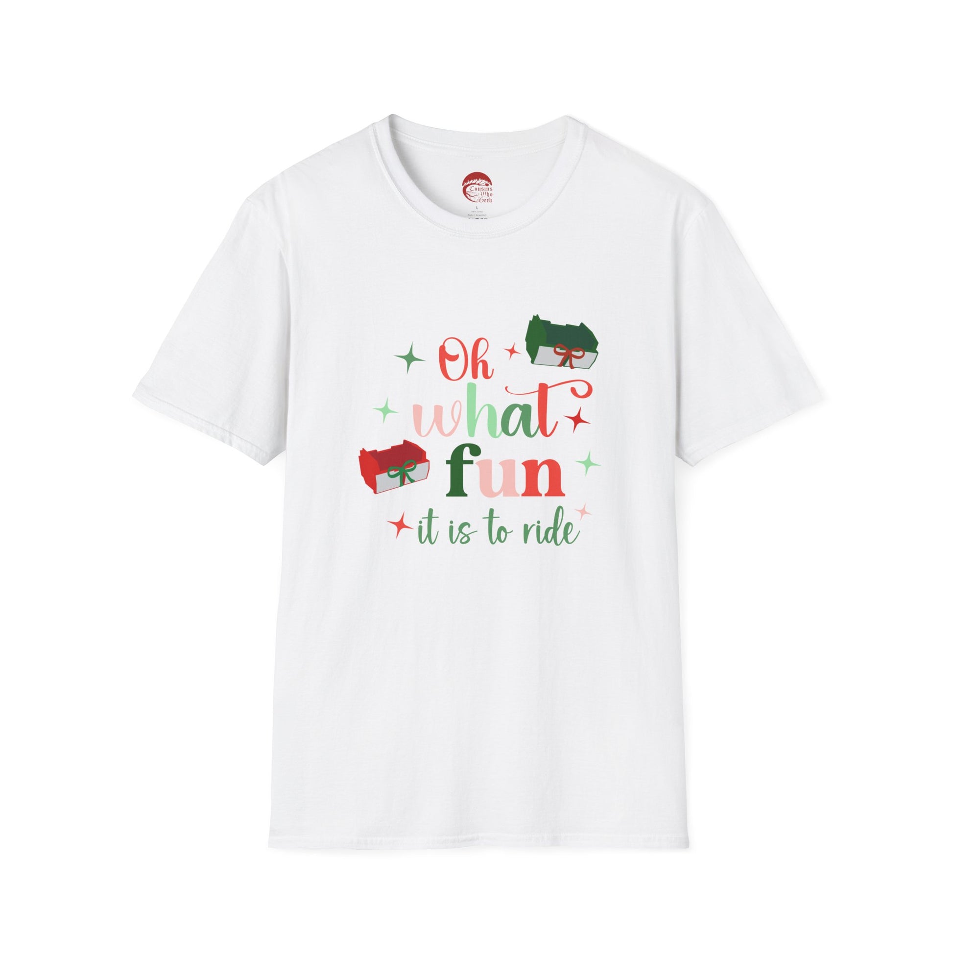Holiday PeopleMover Christmas t-shirt with retro futuristic design