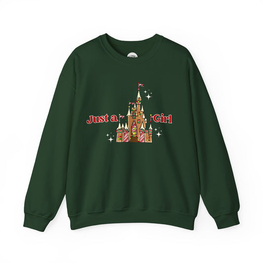 Just a MK Holiday Girl Gingerbread Castle Holiday Sweatshirt