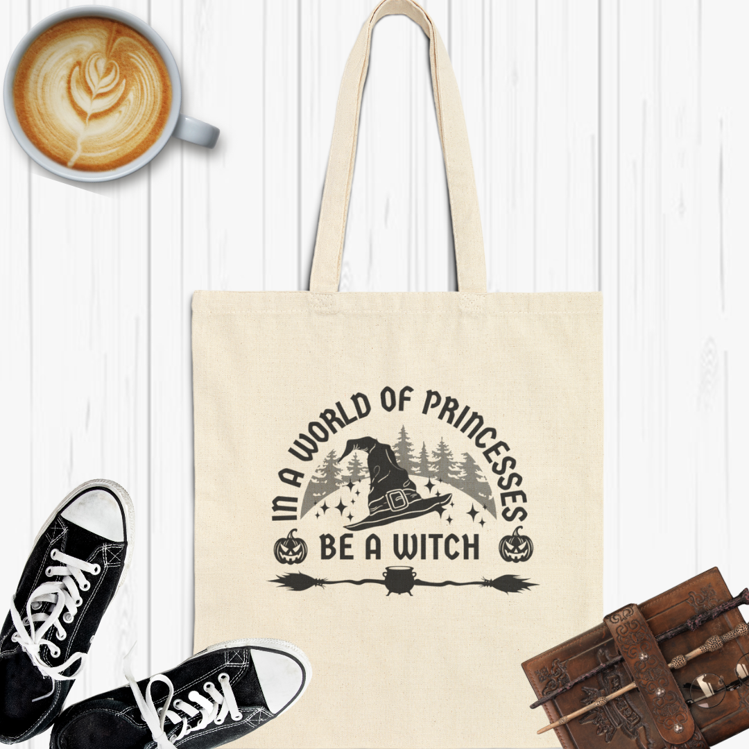 Be A Witch Canvas Tote Bag