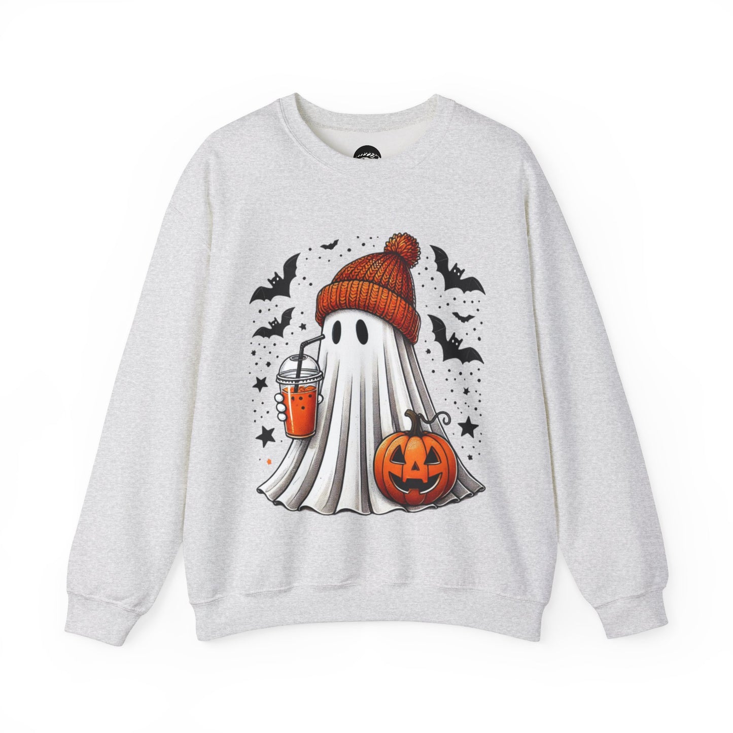 Pumpkin Spice Trick or Treat Ghost Crewneck Sweatshirt