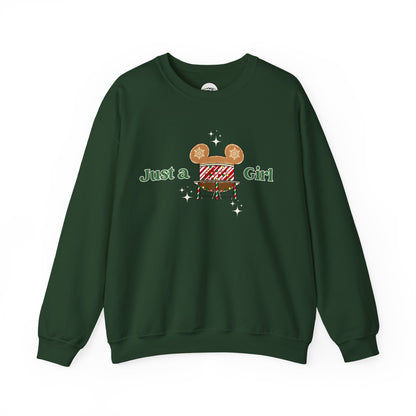 Just an Studios  Holiday Girl Gingerbread Sweatshirt