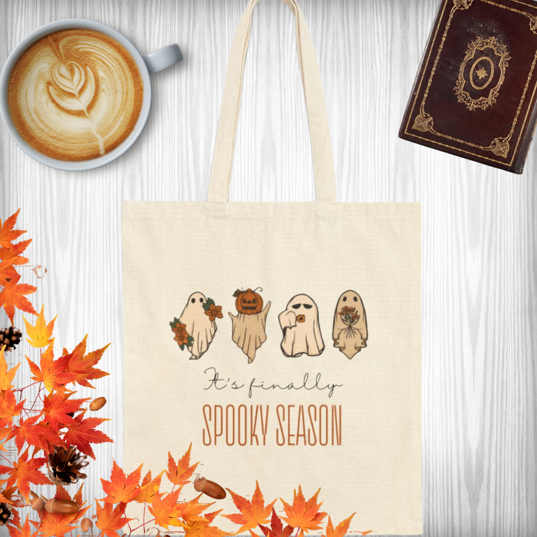 Finally Spooky Season Canvas Tote Bag