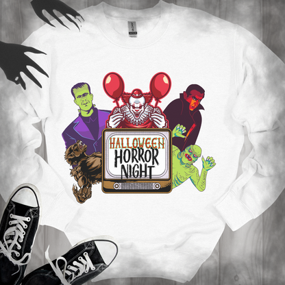 Halloween Horror Night Sweatshirt, - Cousins Who Geek