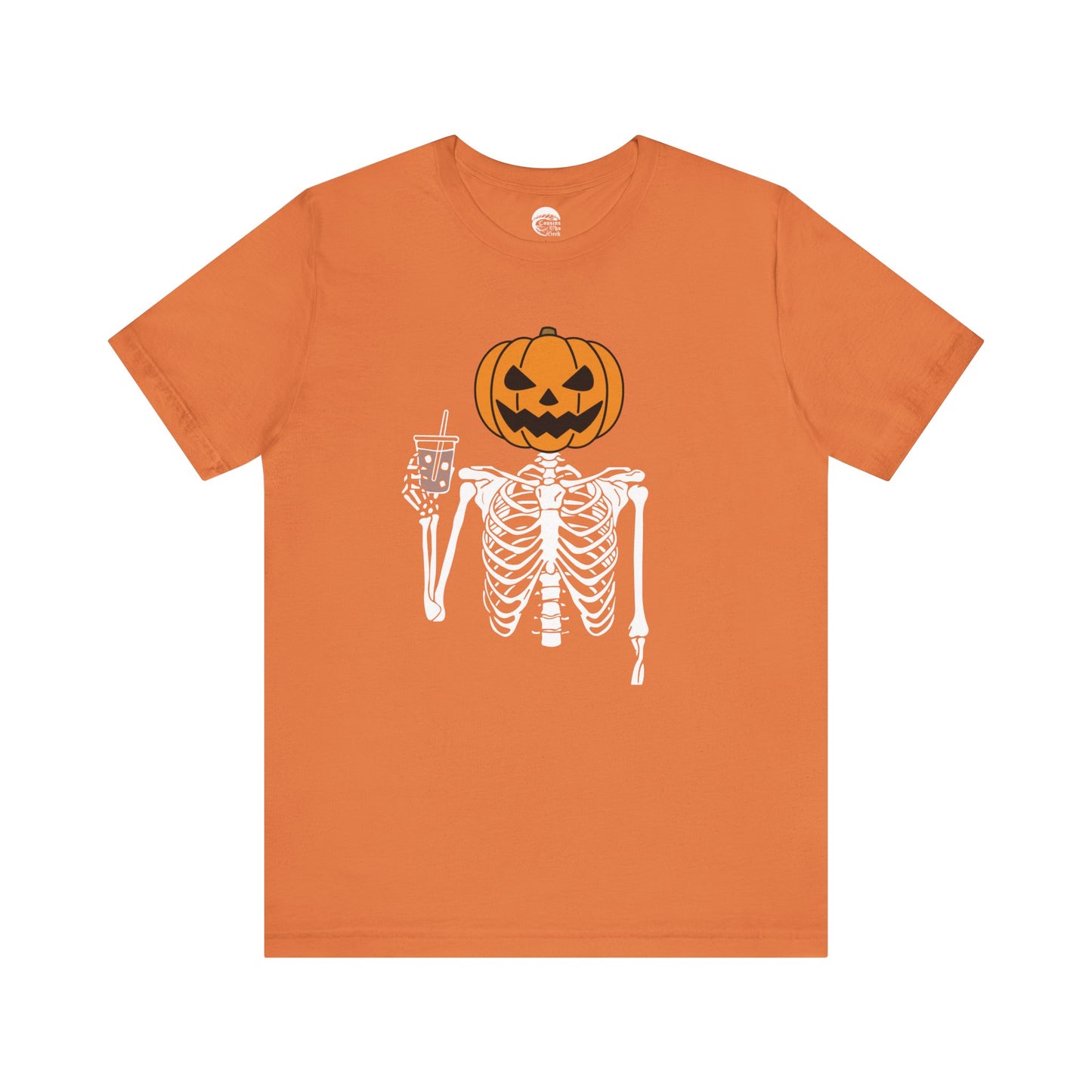 Pumpkin Spice Skeleton Coffee T-Shirt