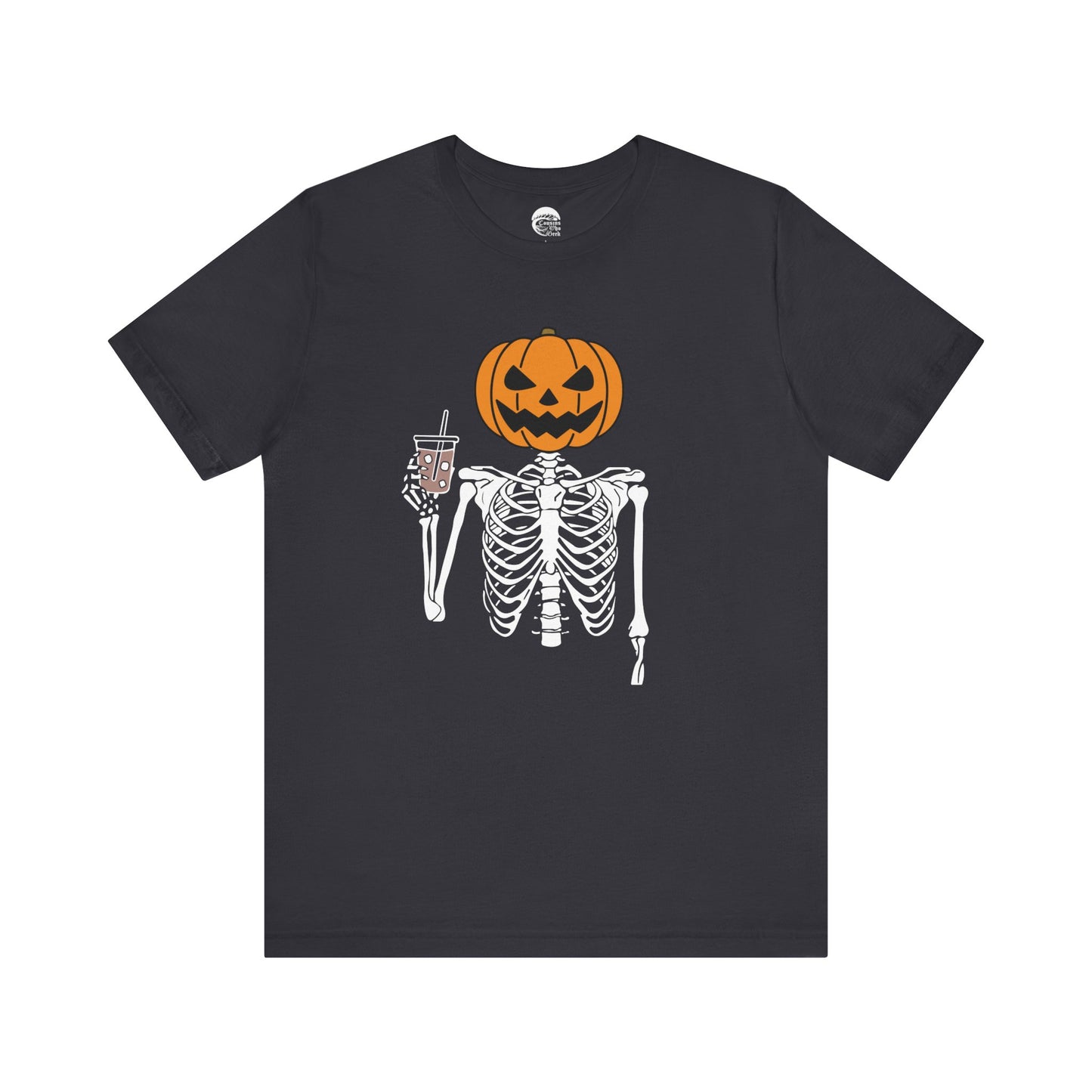 Pumpkin Spice Skeleton Coffee T-Shirt