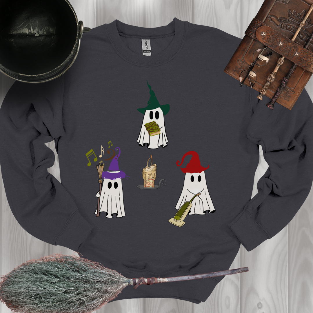 Ghostly Witch Sisters Crewneck Sweatshirt