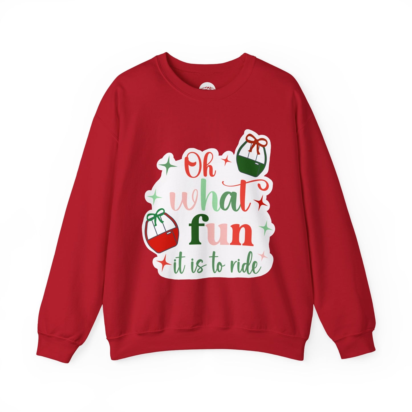 Oh What Fun It Is To Ride – Holiday Skyliner-Inspired Sweatshirt