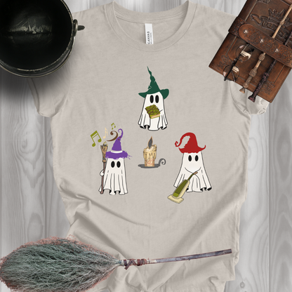 Ghostly Witch Sisters T-Shirt - Cousins Who Geek