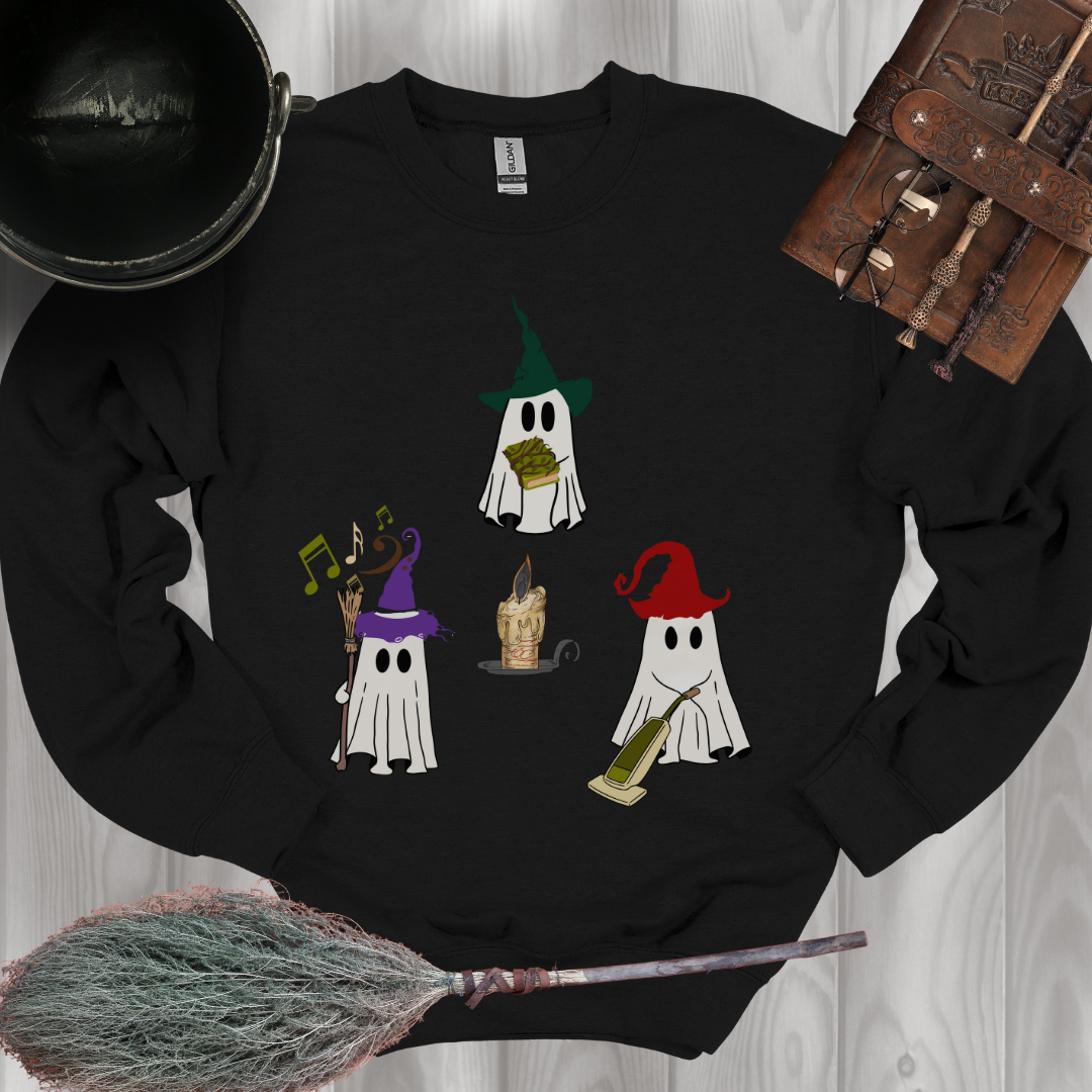 Ghostly Witch Sisters Crewneck Sweatshirt