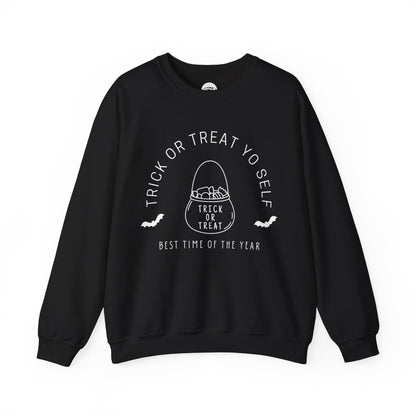 Trick or Treat Yo Self Sweatshirt - Cousins Who Geek