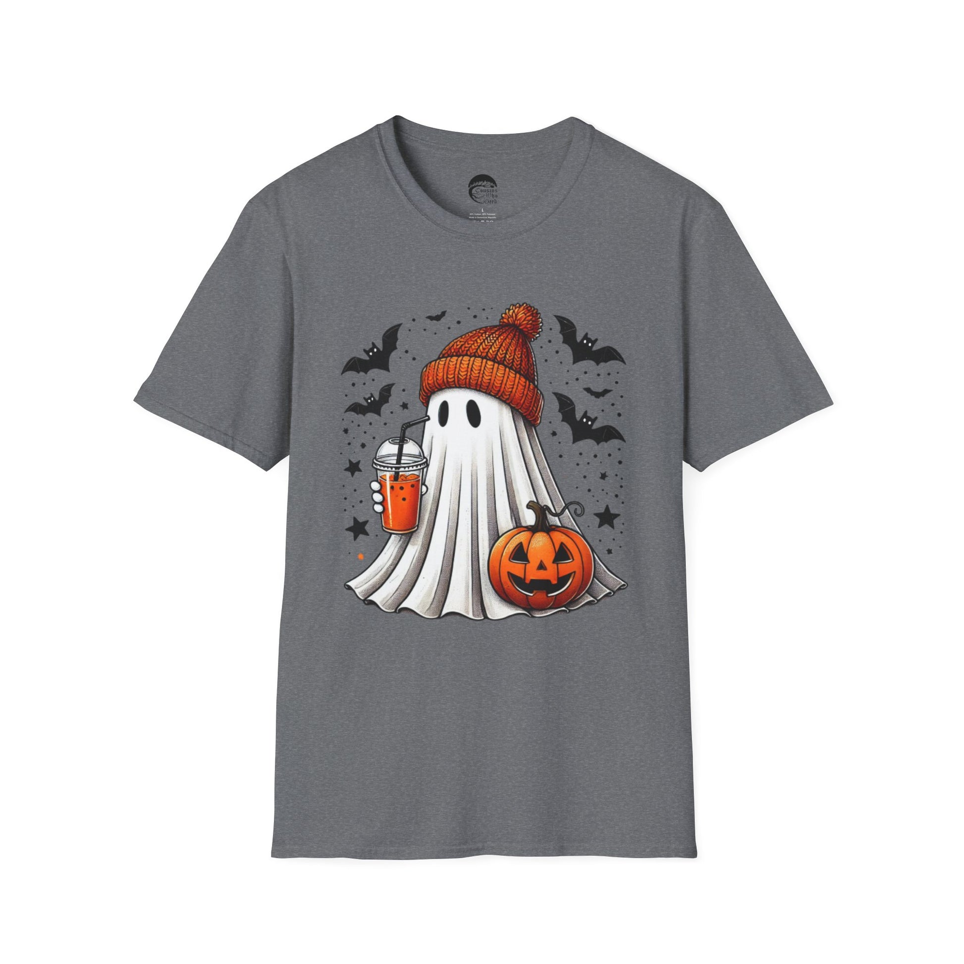 Pumpkin Spice Trick or Treat Ghost T-Shirt - Cousins Who Geek