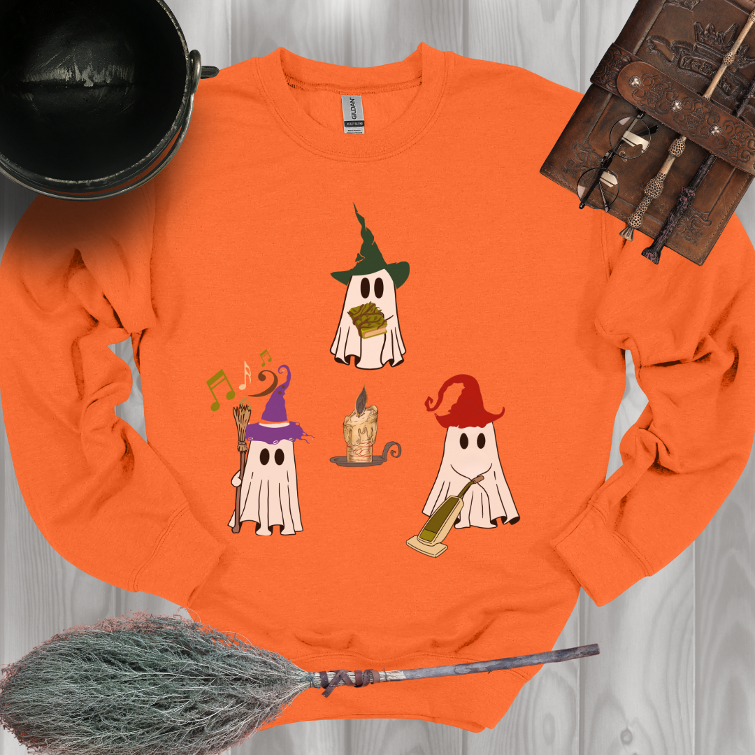 Ghostly Witch Sisters Crewneck Sweatshirt