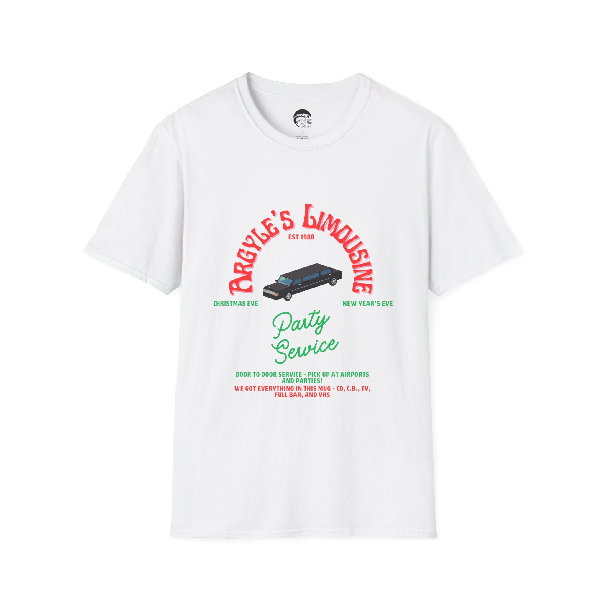 Argyle's Limousine - T-Shirt – Cousins Who Geek