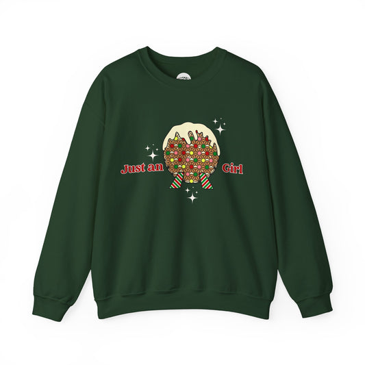 Just a World Showcase  Holiday Girl Gingerbread Sweatshirt