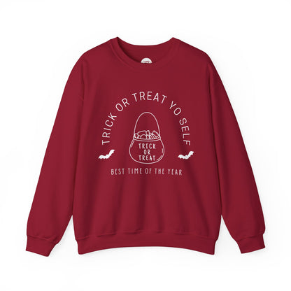 Trick or Treat Yo Self Sweatshirt - Cousins Who Geek