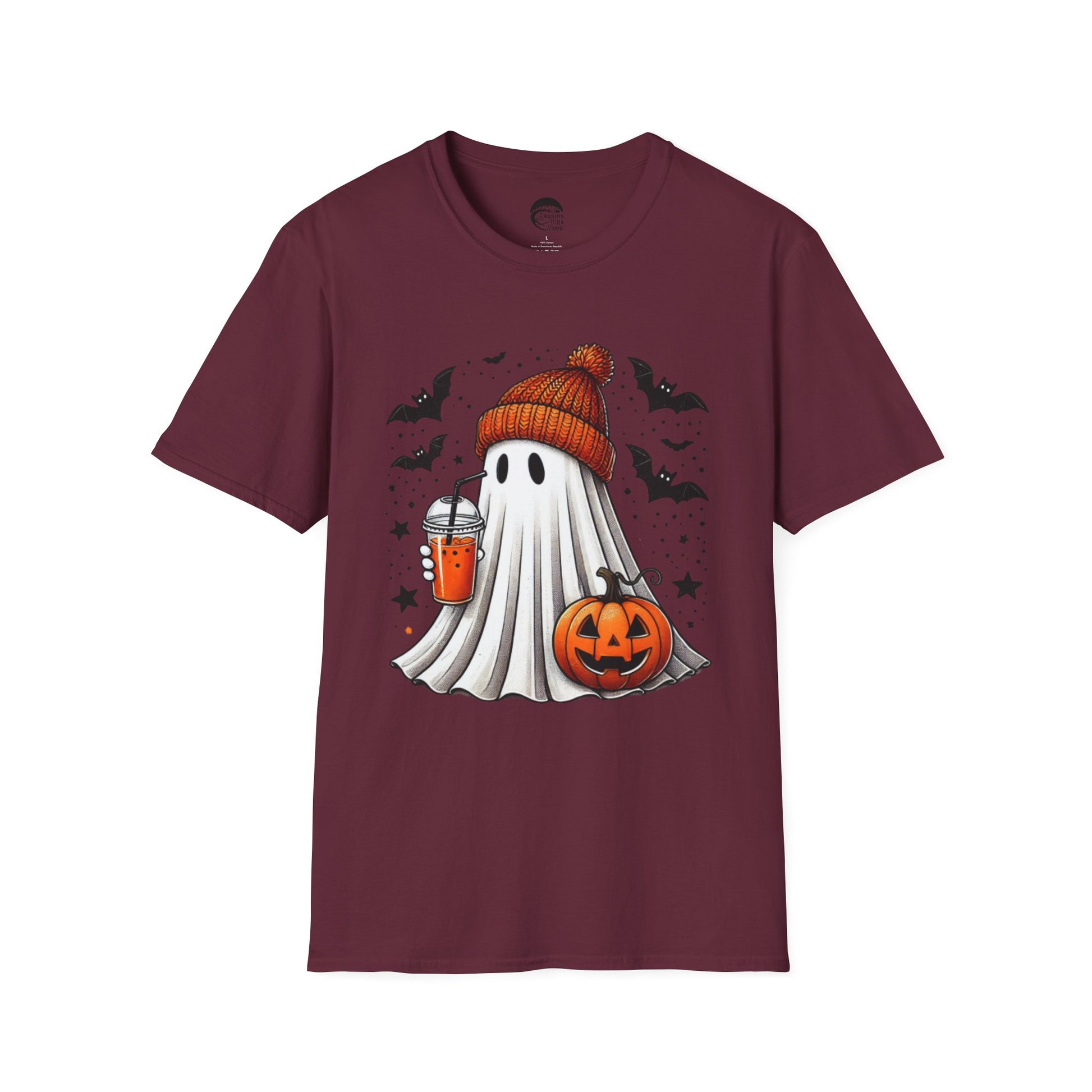 Pumpkin Spice Trick or Treat Ghost T-Shirt - Cousins Who Geek