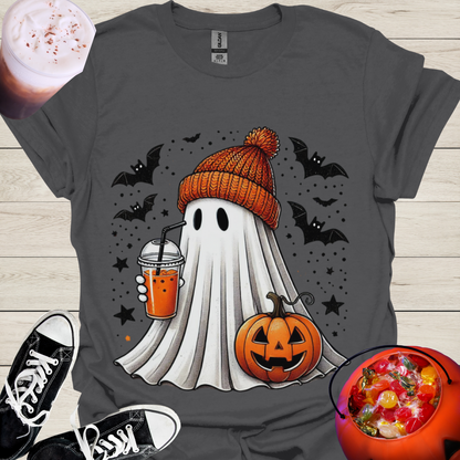 Pumpkin Spice Trick or Treat Ghost T-Shirt - Cousins Who Geek