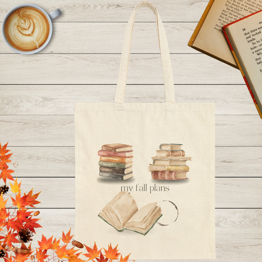 Fall Plans Cotton Canvas Tote Bag