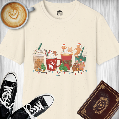 Gingerbread Print Holiday T-Shirt