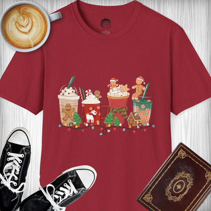 Gingerbread Print Holiday T-Shirt