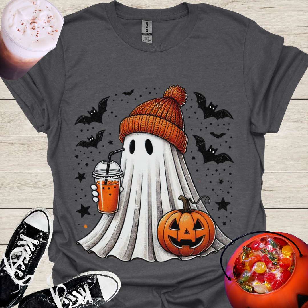 Pumpkin Spice Trick or Treat Ghost T-Shirt