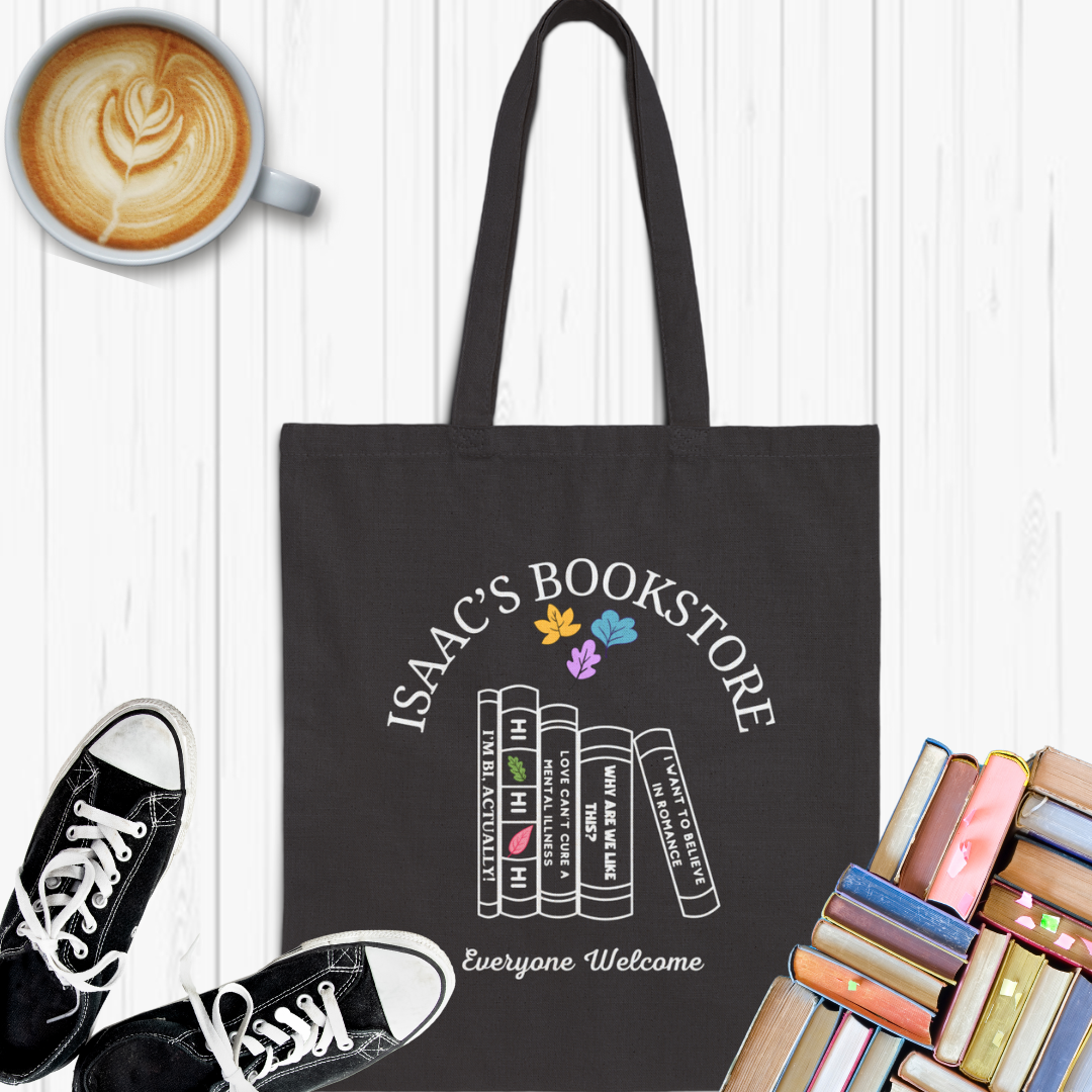 Isaac's Bookstore Cotton Canvas Tote Bag - Cousins Who Geek