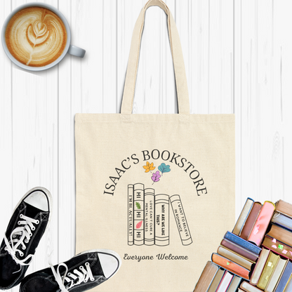 Isaac's Bookstore Cotton Canvas Tote Bag - Cousins Who Geek