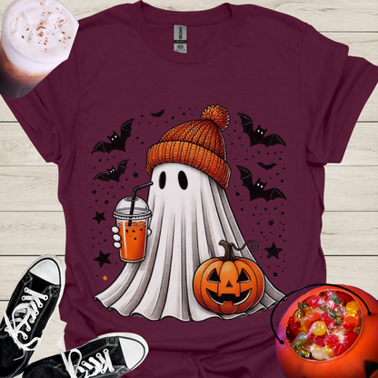 Pumpkin Spice Trick or Treat Ghost T-Shirt - Cousins Who Geek