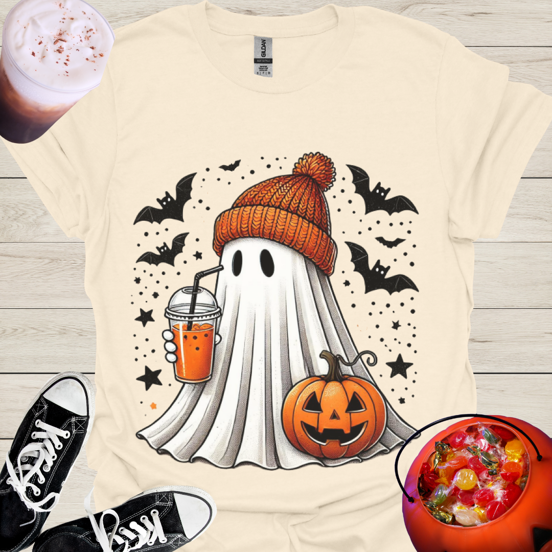 Pumpkin Spice Trick or Treat Ghost T-Shirt