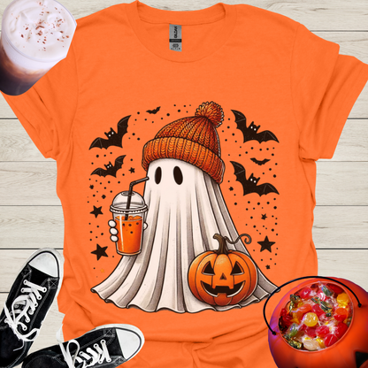 Pumpkin Spice Trick or Treat Ghost T-Shirt - Cousins Who Geek