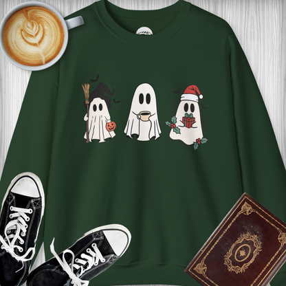 Seasonal Spirits Ghostly Trio Sweatshirt