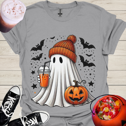 Pumpkin Spice Trick or Treat Ghost T-Shirt - Cousins Who Geek