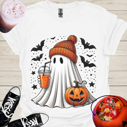 Pumpkin Spice Trick or Treat Ghost T-Shirt - Cousins Who Geek